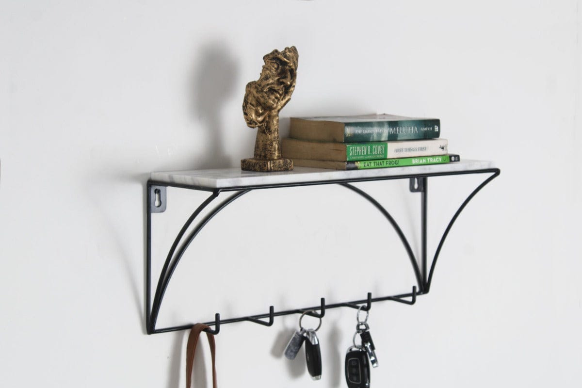 Sky Shelf Black Powder Coated Wall Shelves