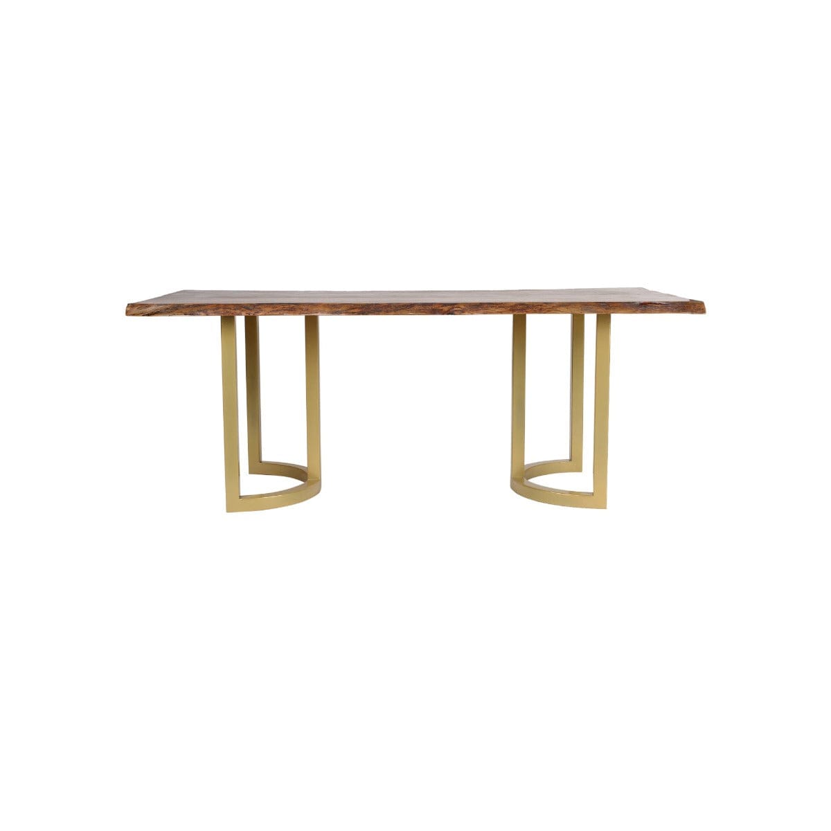 Essence 6 Seater Wooden Dining Table In Gold Finish