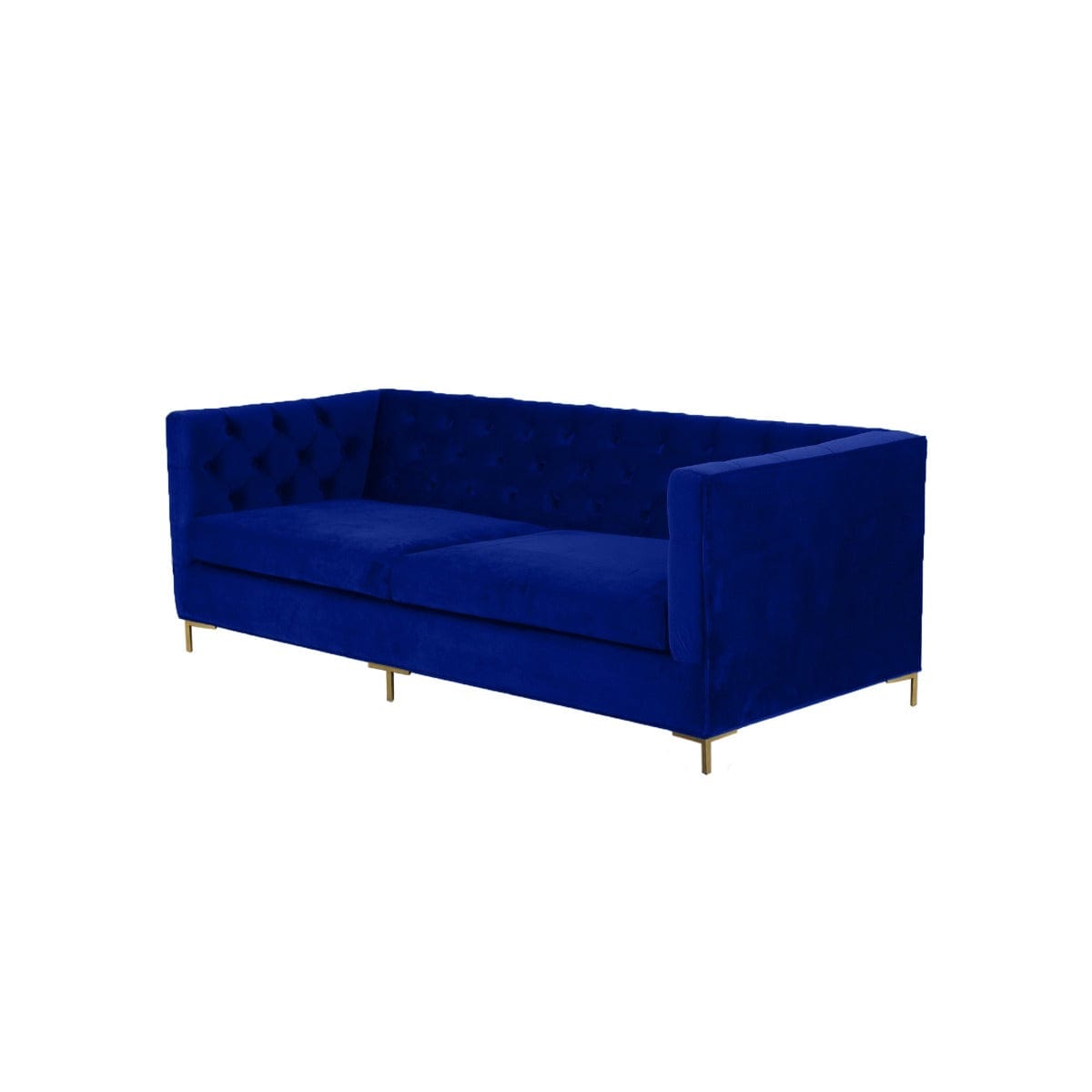 Mosby Three Seater Blue Sofa