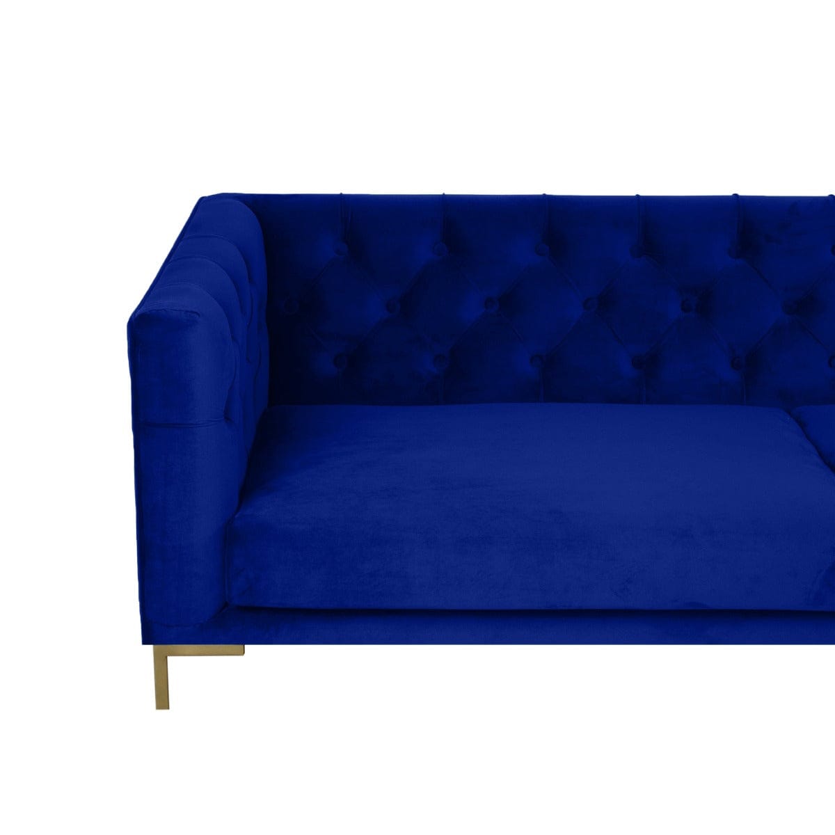 Mosby Three Seater Blue Sofa