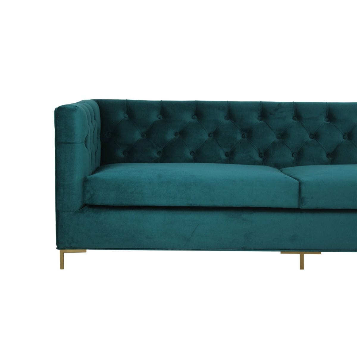 Mosby Three Seater Teal Sofa