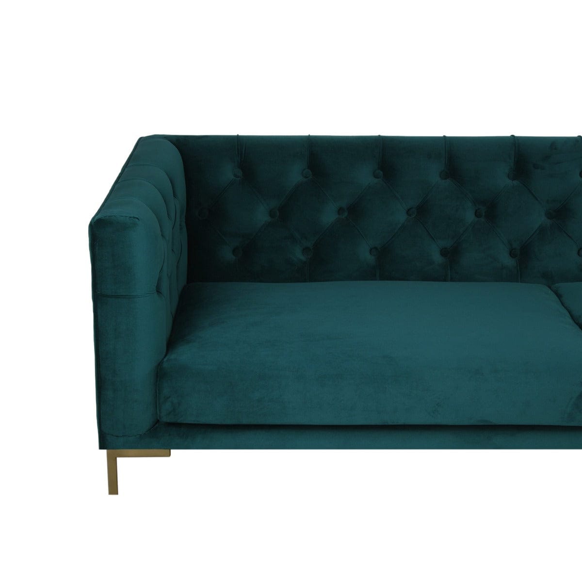 Mosby Three Seater Teal Sofa