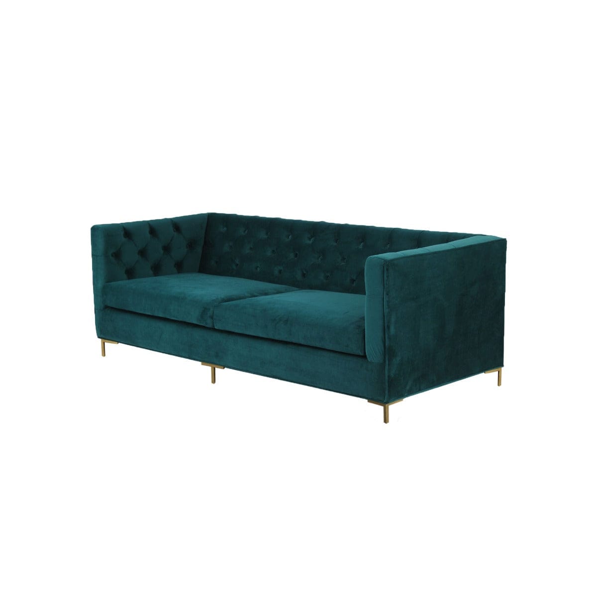 Mosby Three Seater Teal Sofa