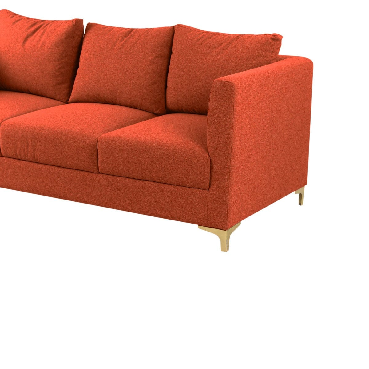 Fresco Three Seater Rust Sofa