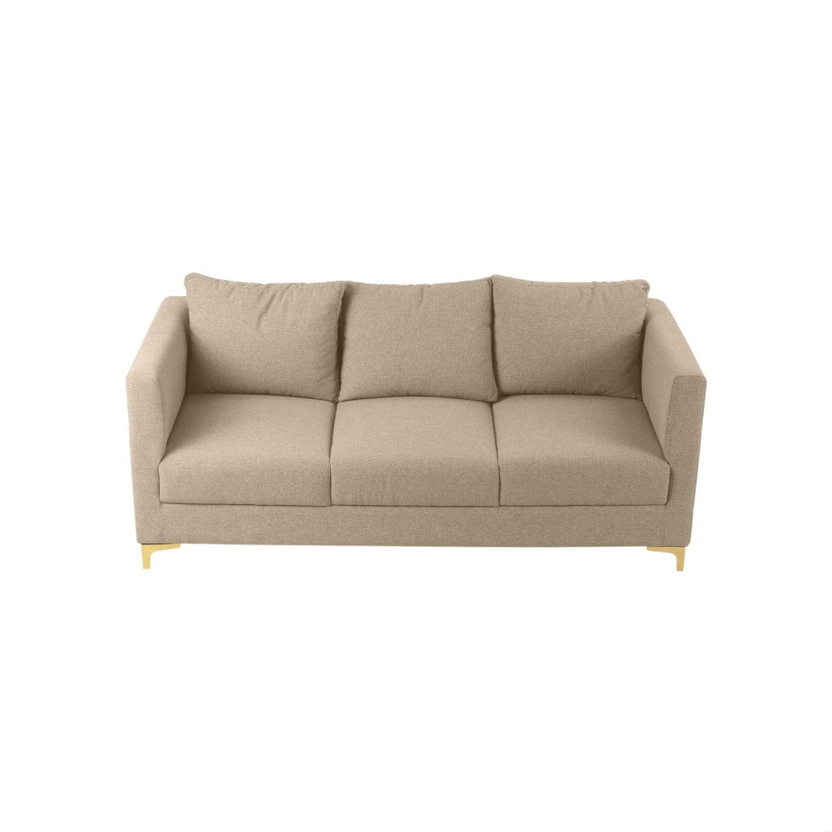 Fresco Three Seater Beige Sofa