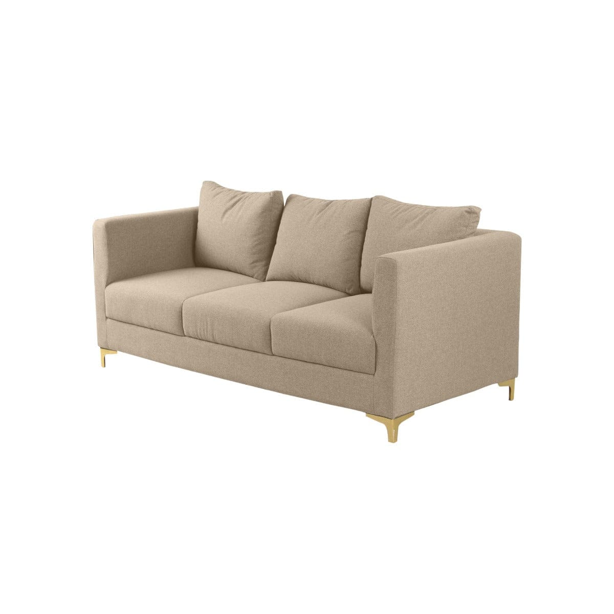 Fresco Three Seater Beige Sofa