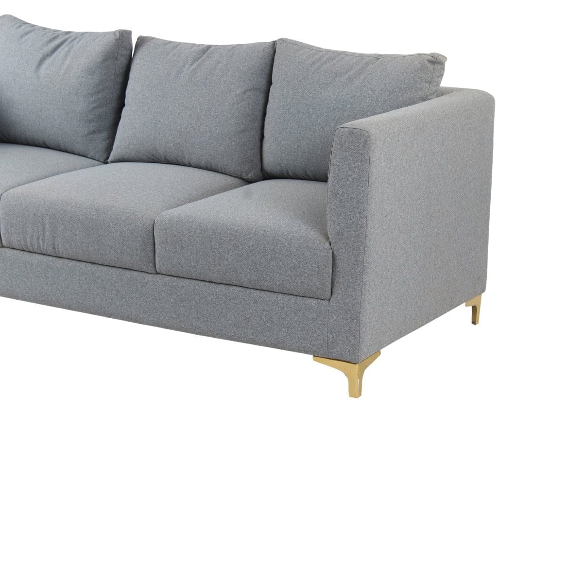 Fresco Three Seater Grey Sofa