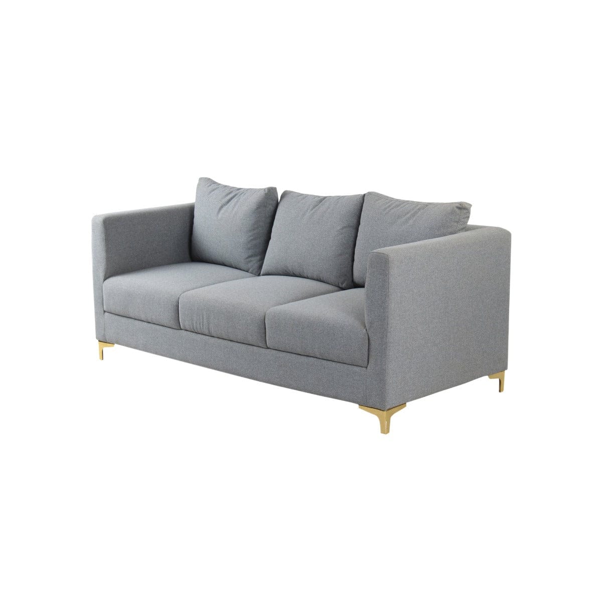 Fresco Three Seater Grey Sofa