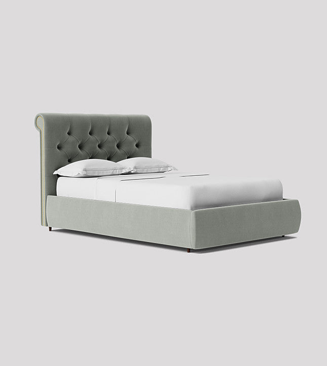 Snug Fully Upholstered Bed without Storage