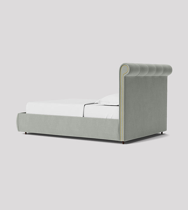 Snug Fully Upholstered Bed without Storage