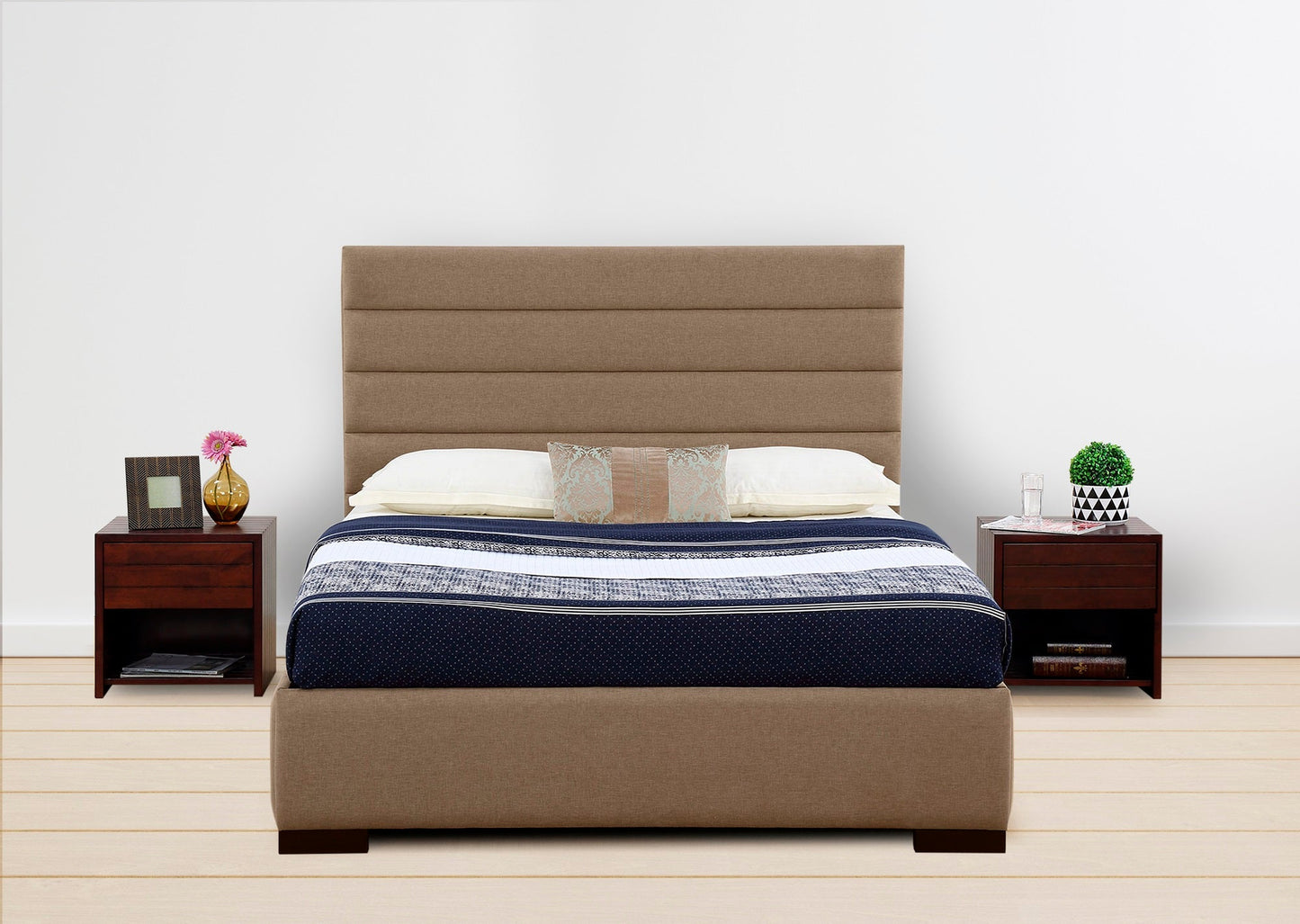 Serenity Fully Upholstered Bed without Storage