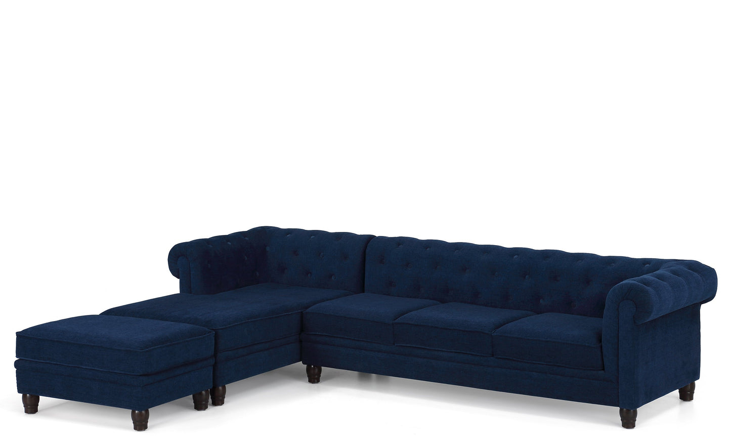 Chesterfield Sectional Sofa 3 Seater