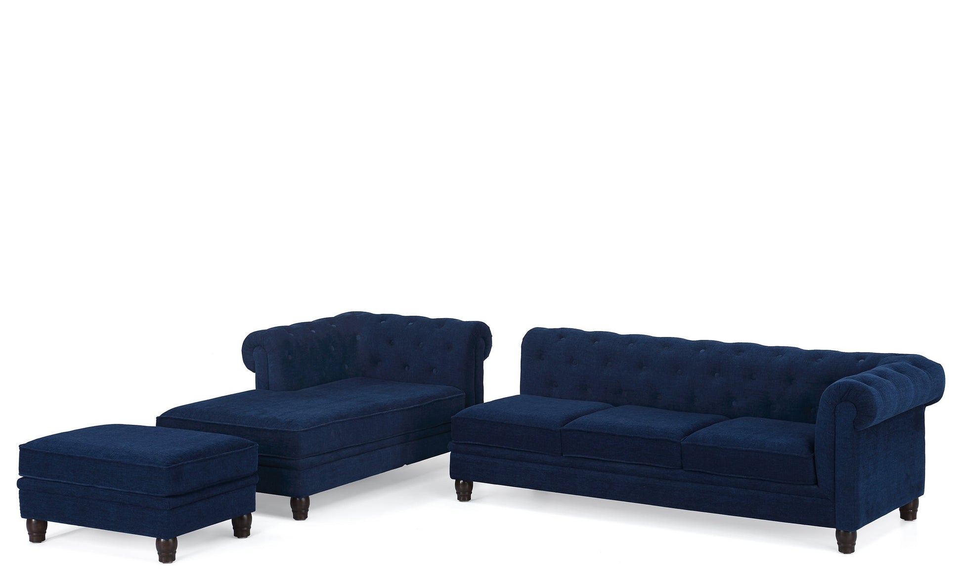 Chesterfield Sectional Sofa 3 Seater