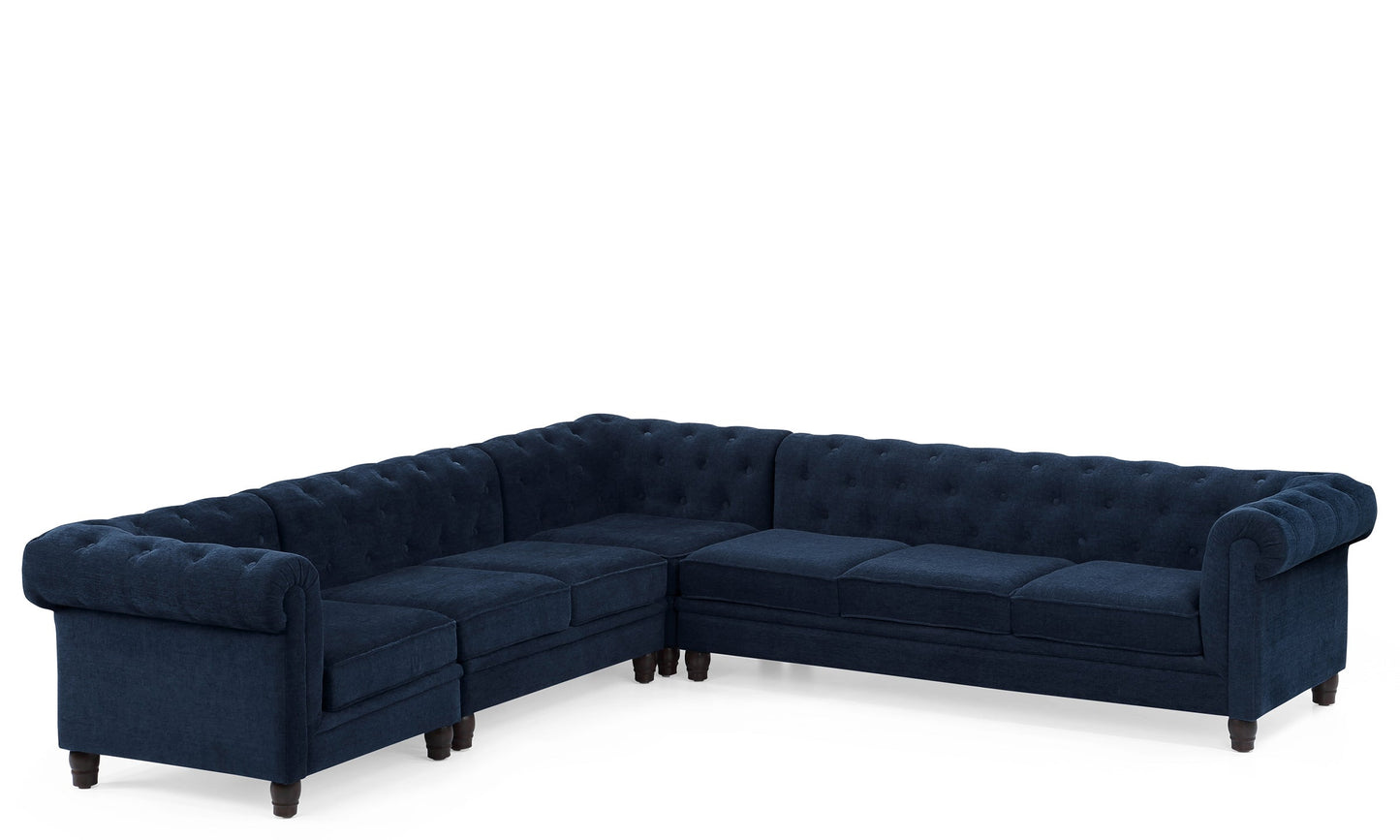 Chesterfield Sectional Sofa 6 Seater