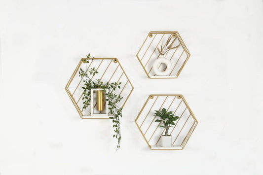 Sky Shelf Hexagonal Wall Decor Shelves