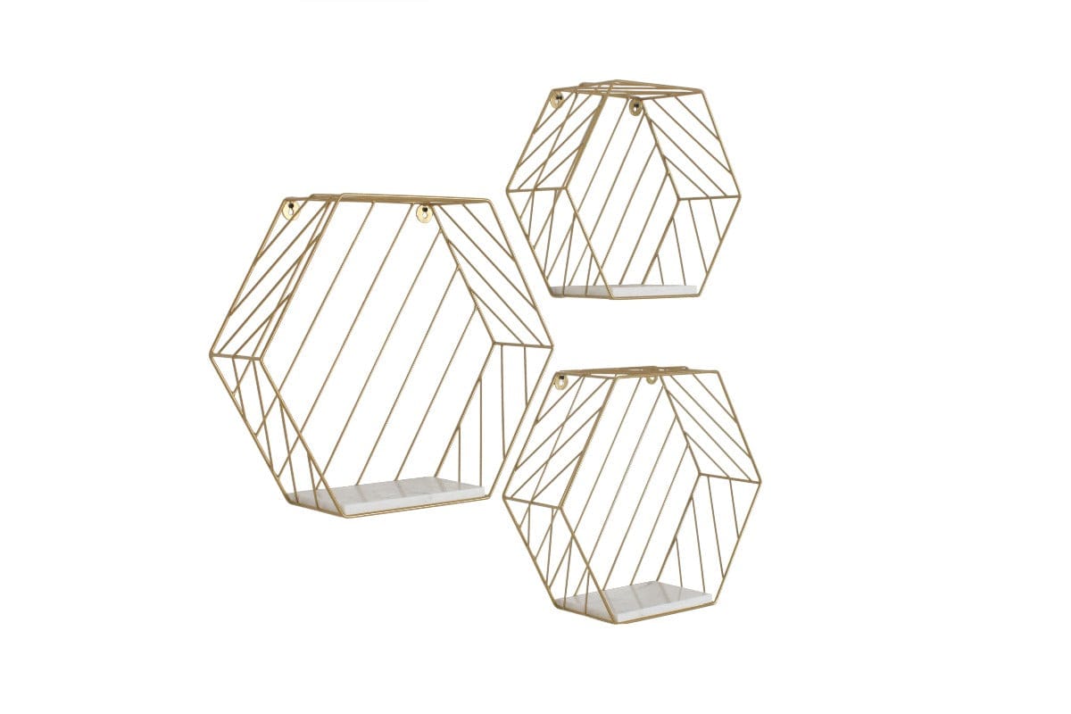 Sky Shelf Hexagonal Wall Decor Shelves