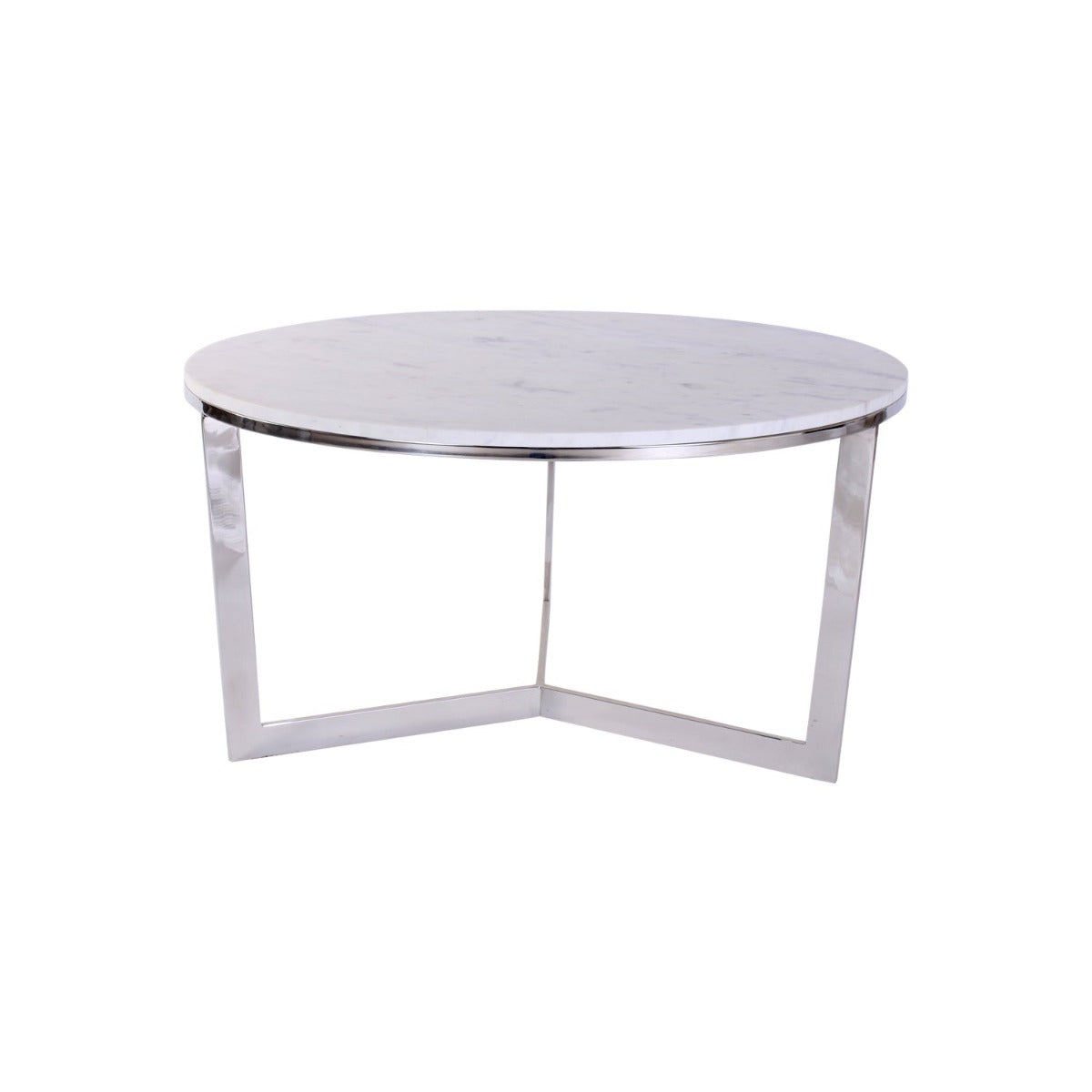 CuppaCouch Coffee Table In Chrome Finish