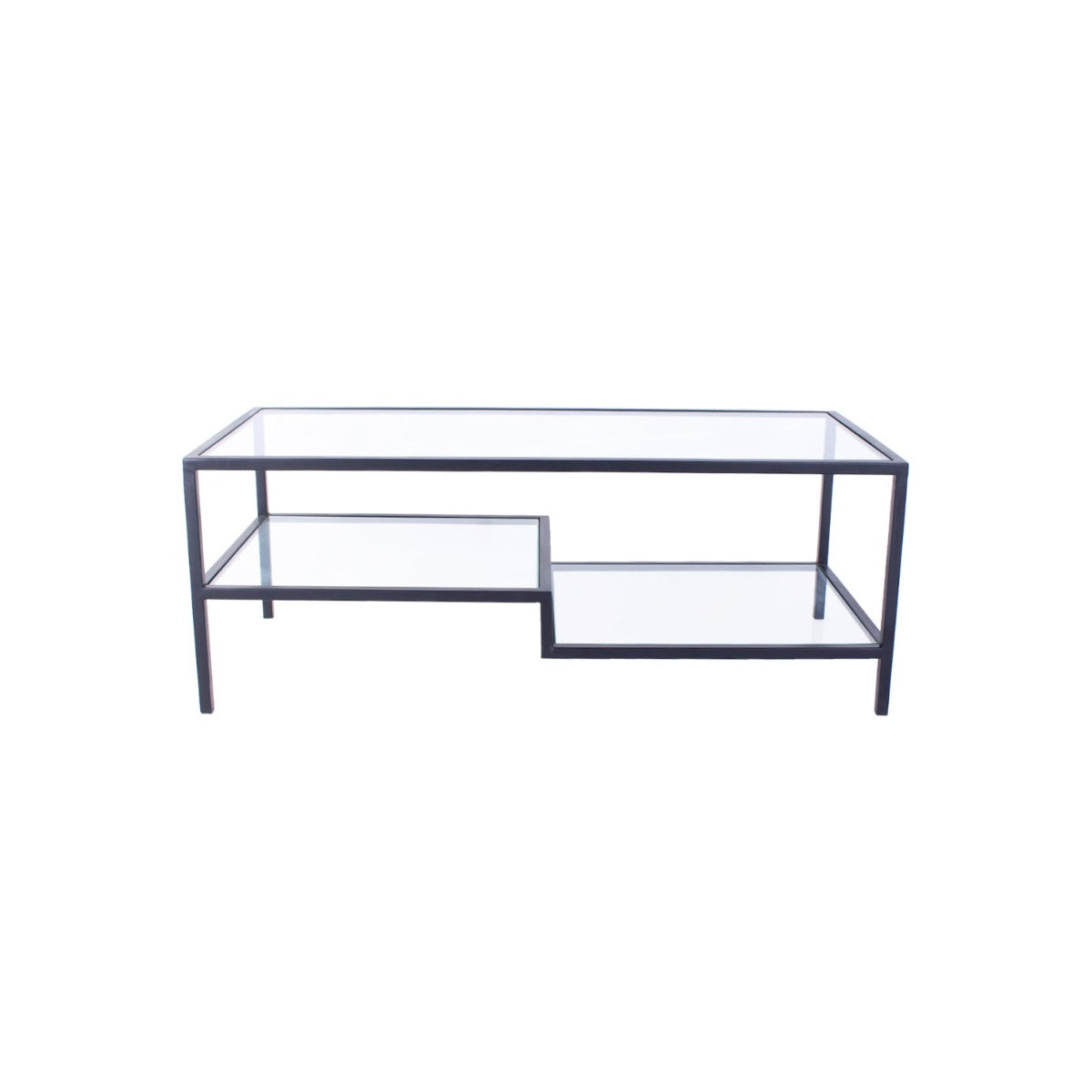 Crema Glass Coffee Table In Black Finish