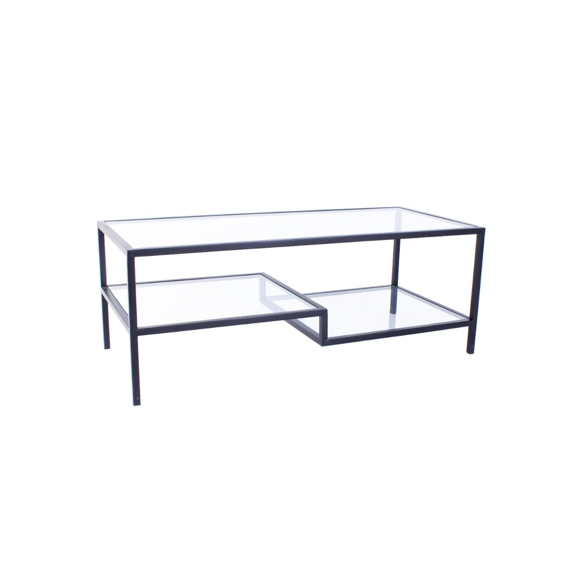 Crema Glass Coffee Table In Black Finish