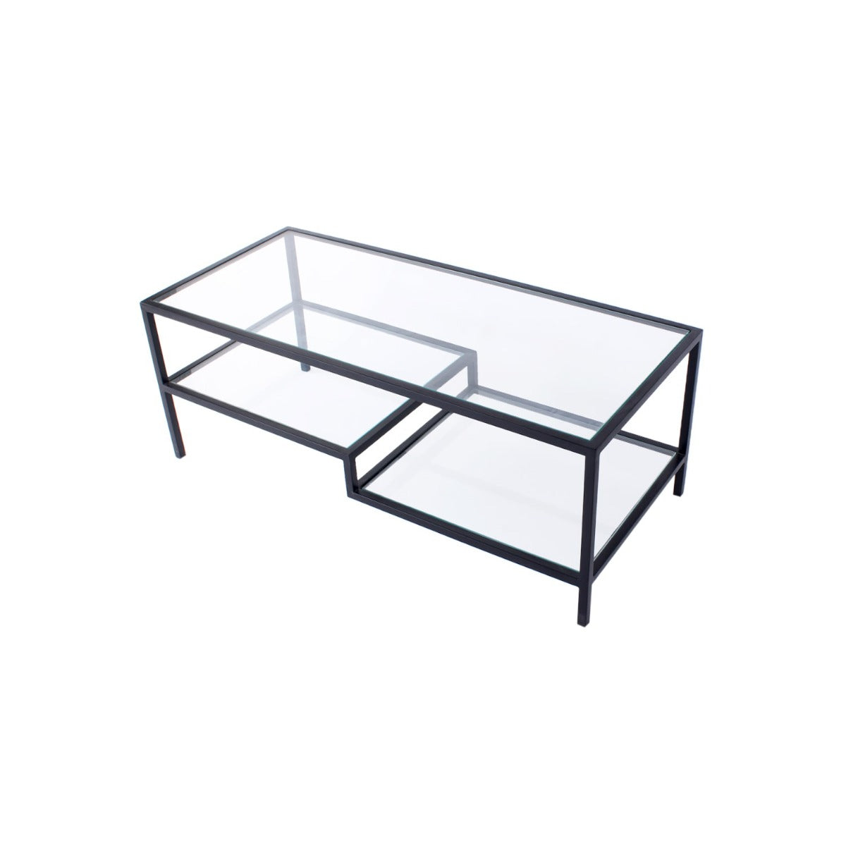 Crema Glass Coffee Table In Black Finish