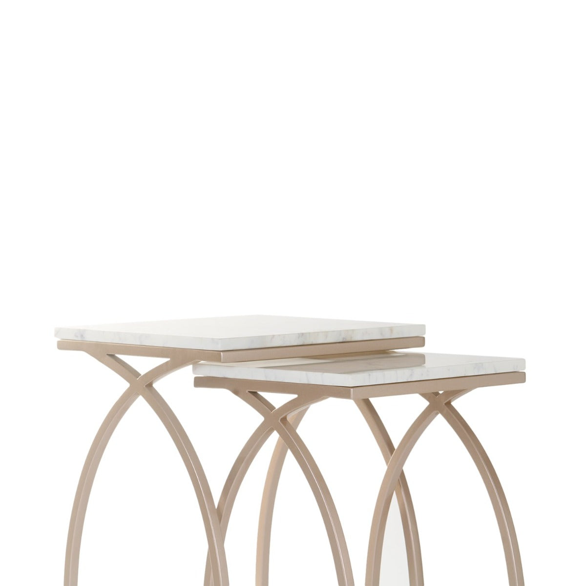 Enclave Nesting Table In Rosegold Finish (Set Of 2)