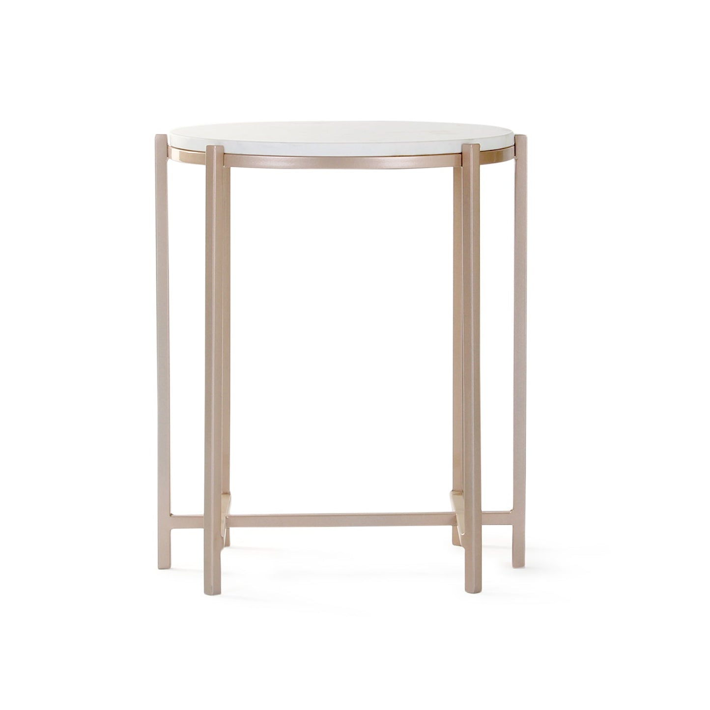 Echo Side Or End Table In Rosegold Finish