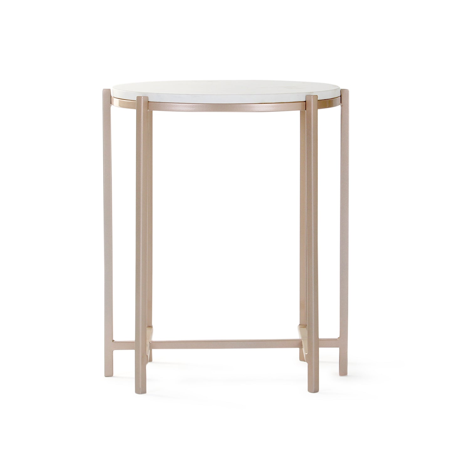 Echo Side Or End Table In Rosegold Finish