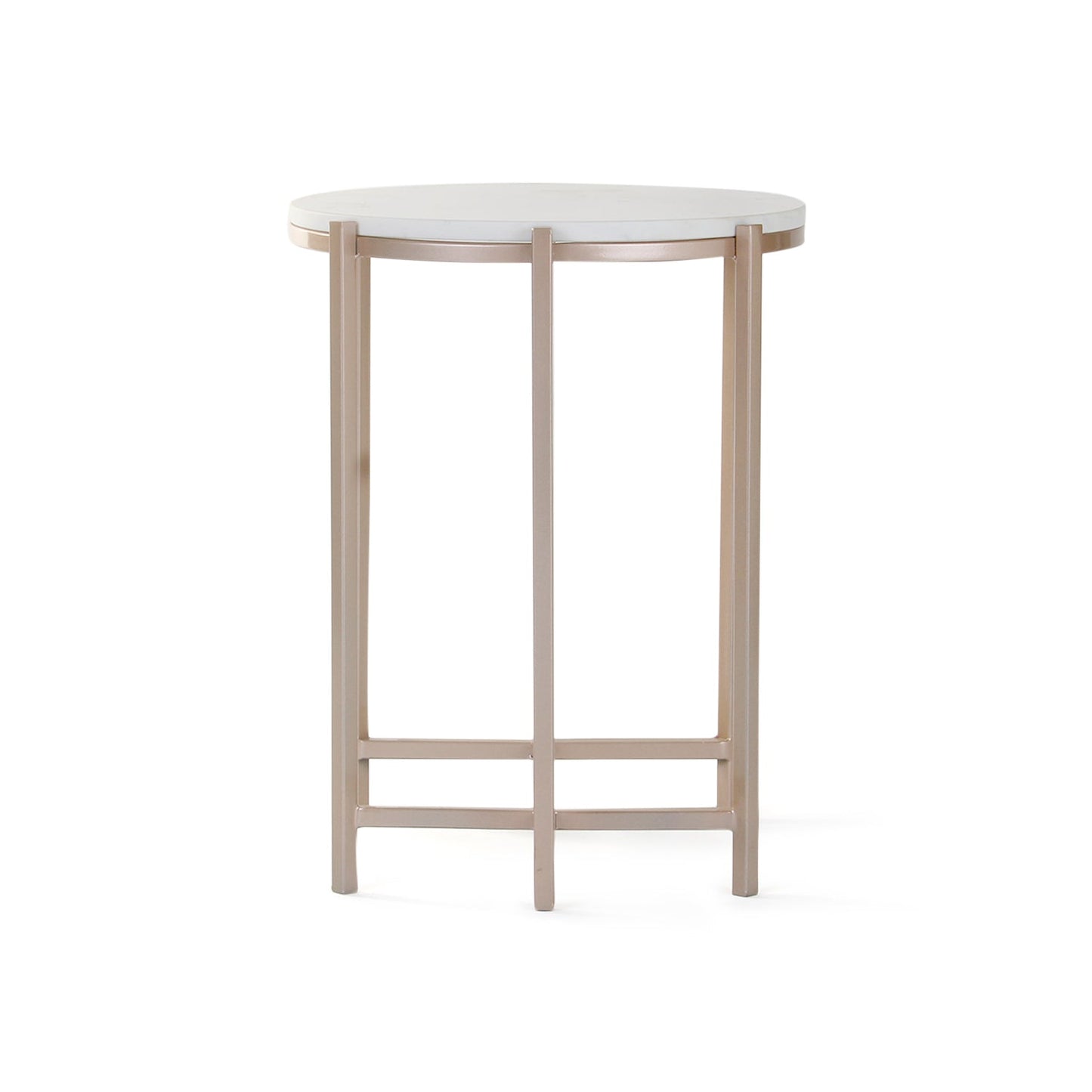 Echo Side Or End Table In Rosegold Finish