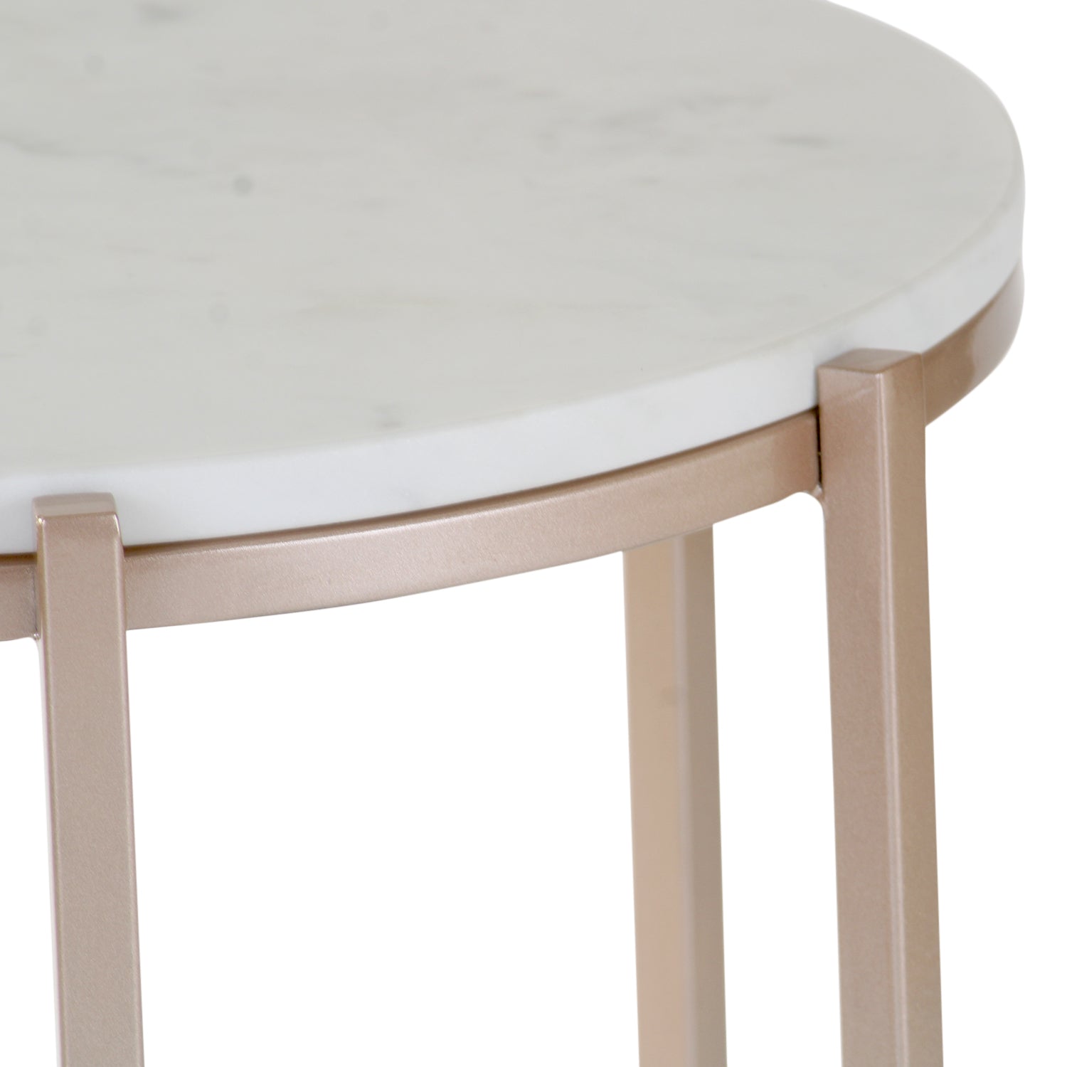 Echo Side Or End Table In Rosegold Finish