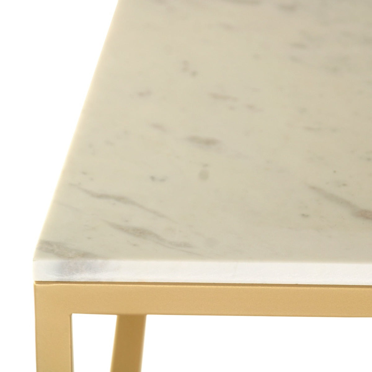 SteamySurface Marble Coffee Table In Gold Finish