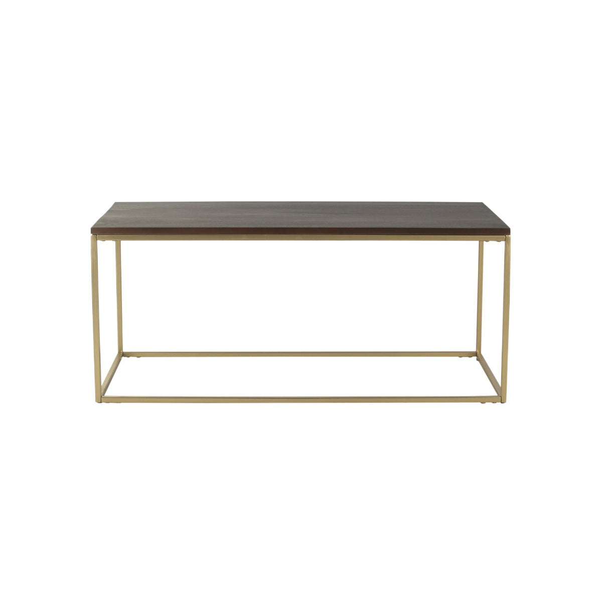 JavaJunction Wooden Coffee Table In Gold Finish