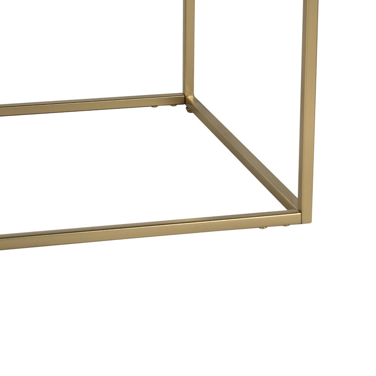 Transept Marble Console Table In Gold Finish