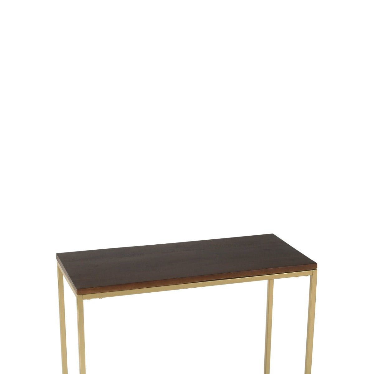 Willow Wooden Side Table In Gold Finish