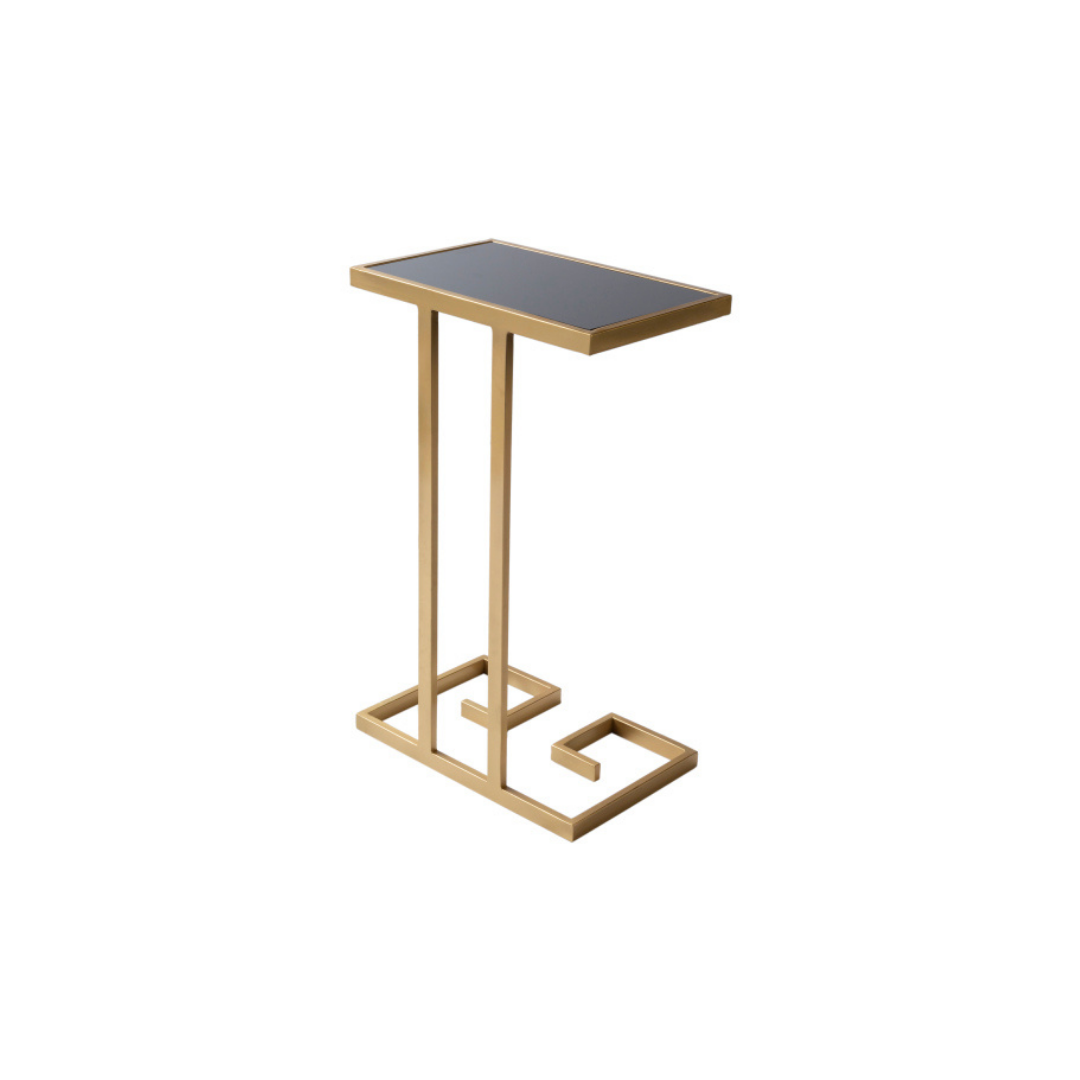 Ember Black Glass C Table