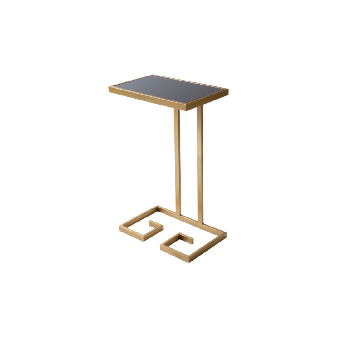 Ember Black Glass C Table