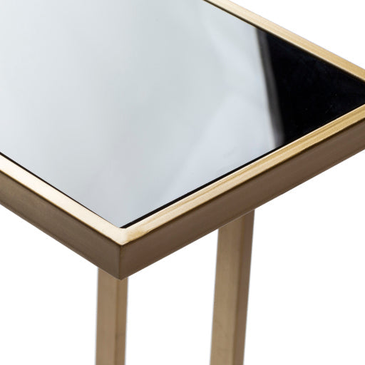 Ember Black Glass C Table