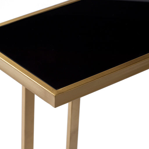 Ember Black Glass C Table