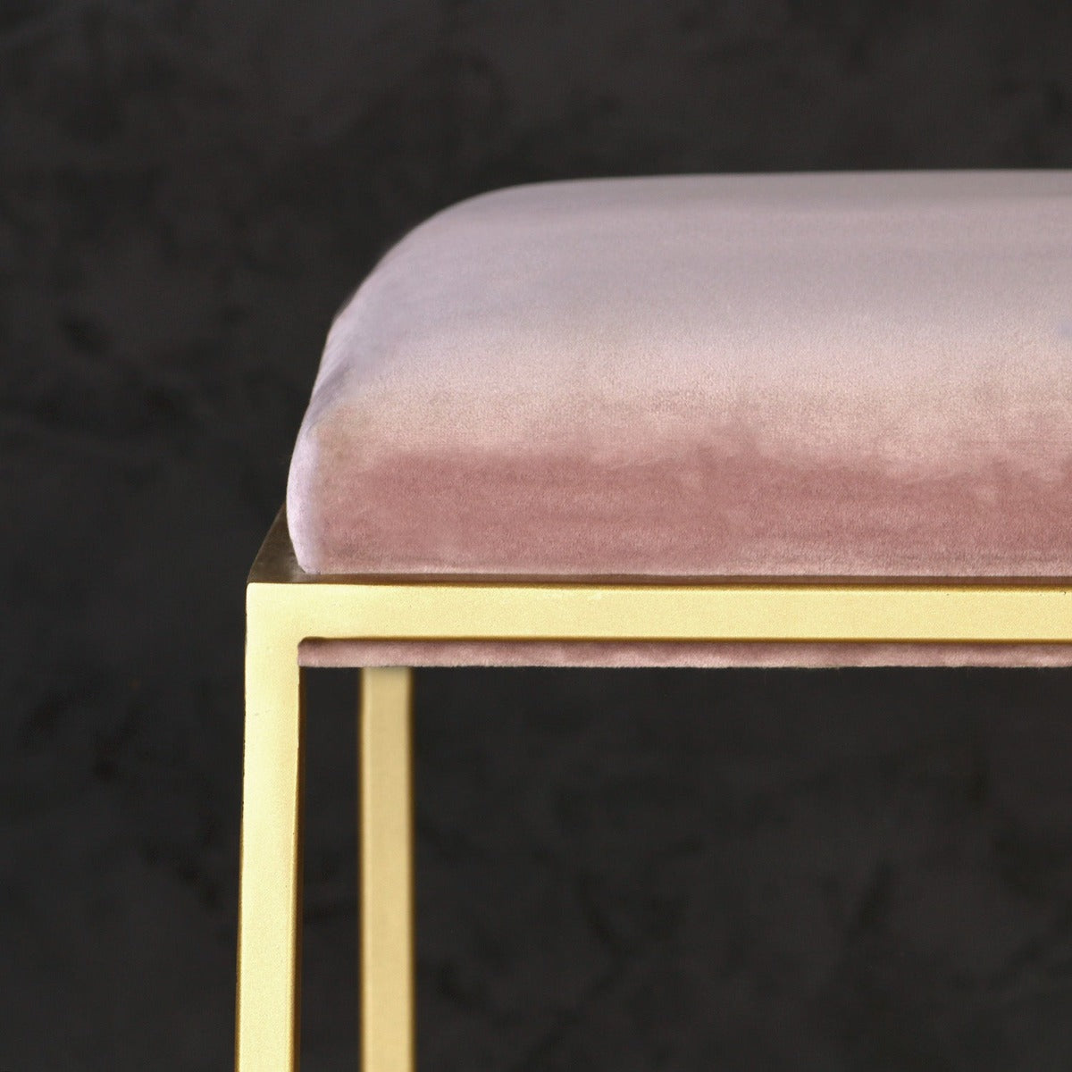 Mod Nest Small Bench In Gold Finish