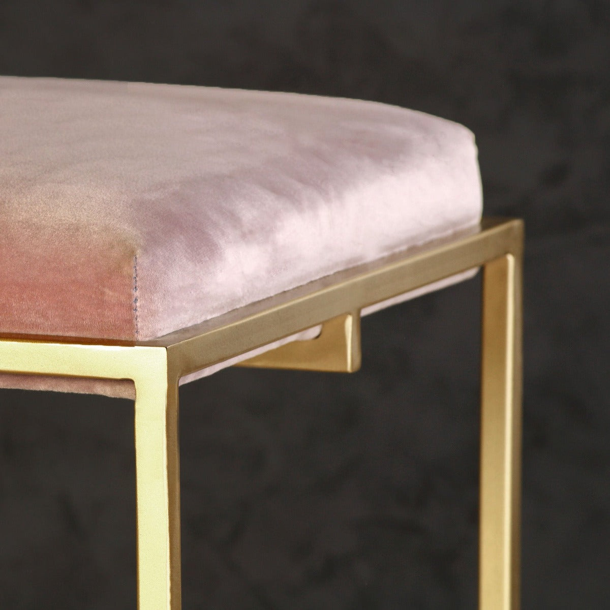 Mod Nest Small Bench In Gold Finish