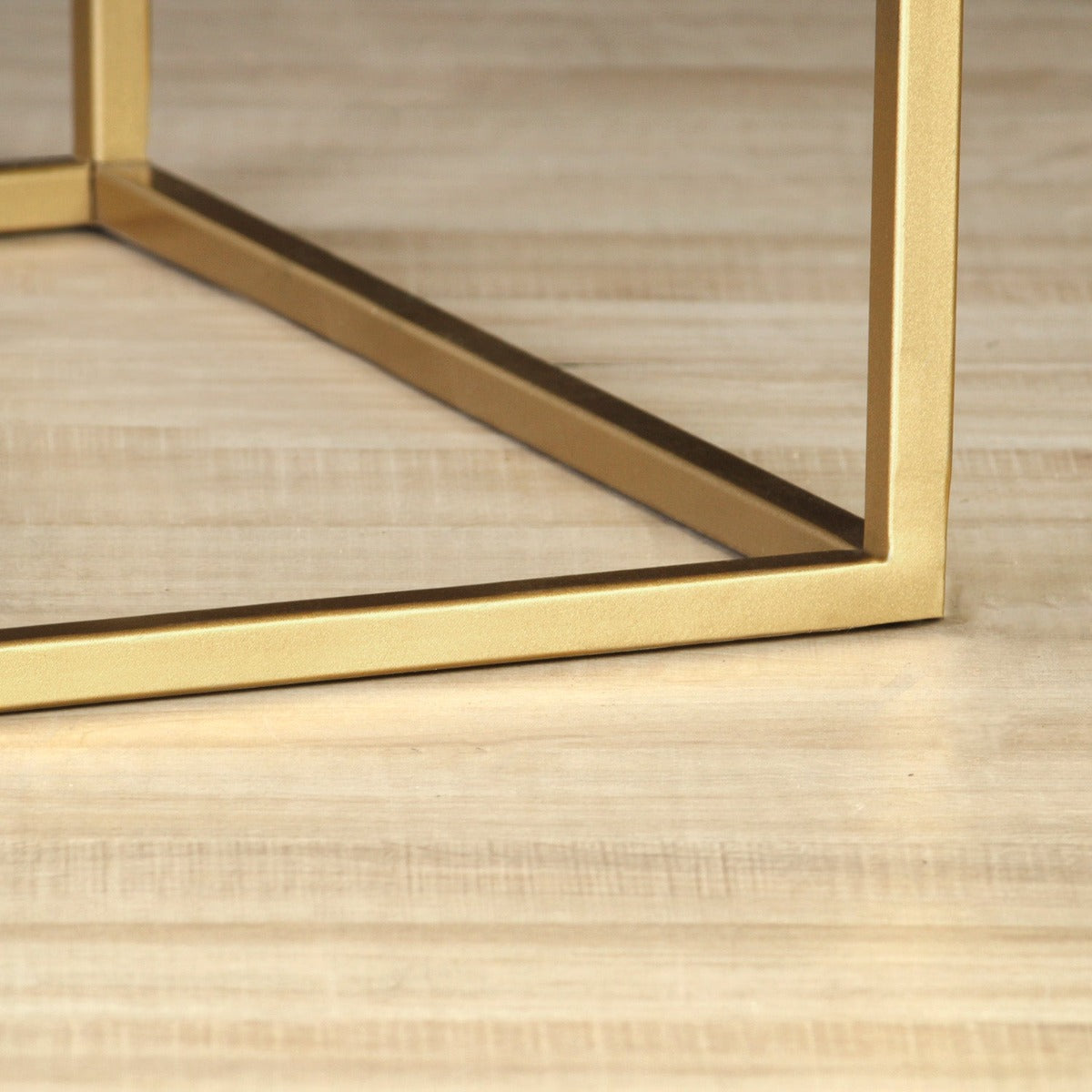 Mod Nest Small Bench In Gold Finish