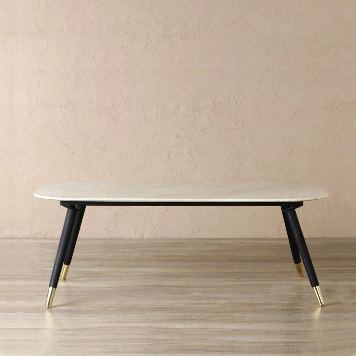 Sip Station White Marble Coffee Table