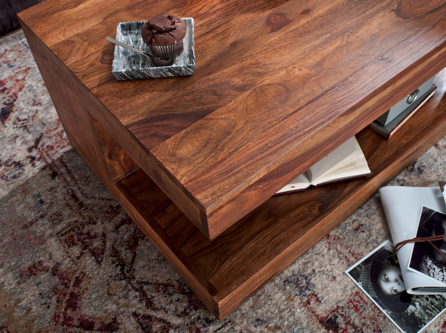 Charming Solid Wood Coffee Table