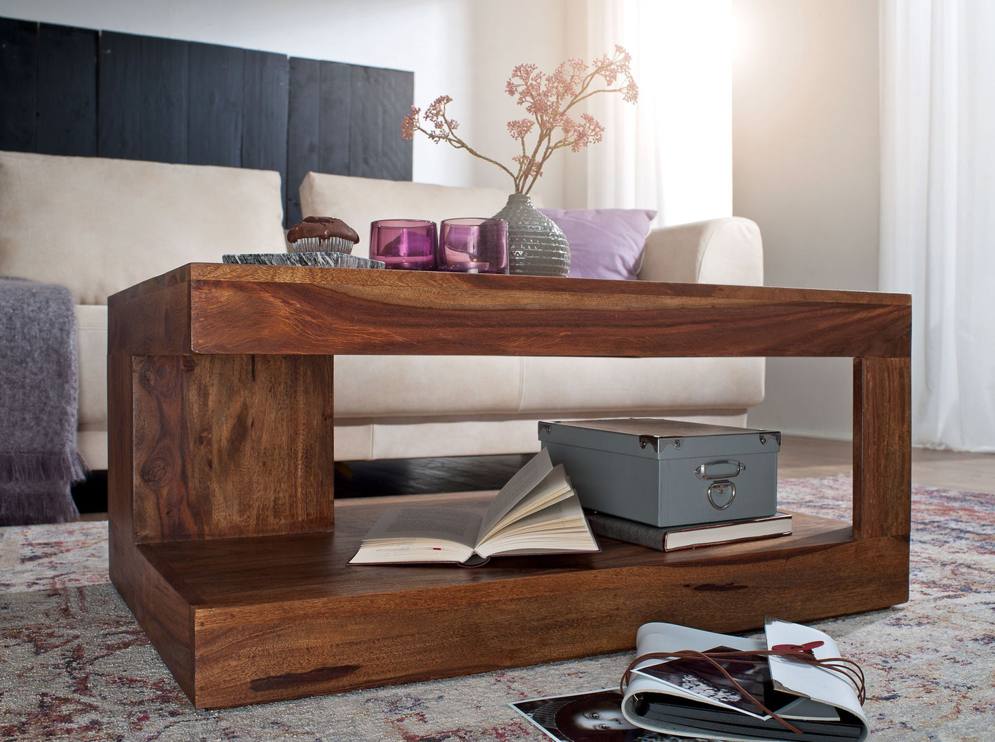 Charming Solid Wood Coffee Table