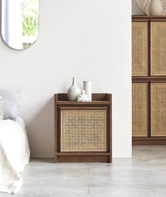 Opulent Rattan Bedside