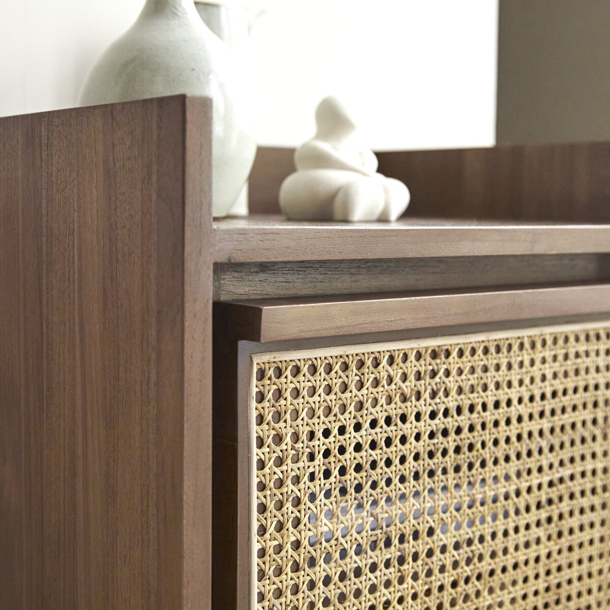 Opulent Rattan Bedside