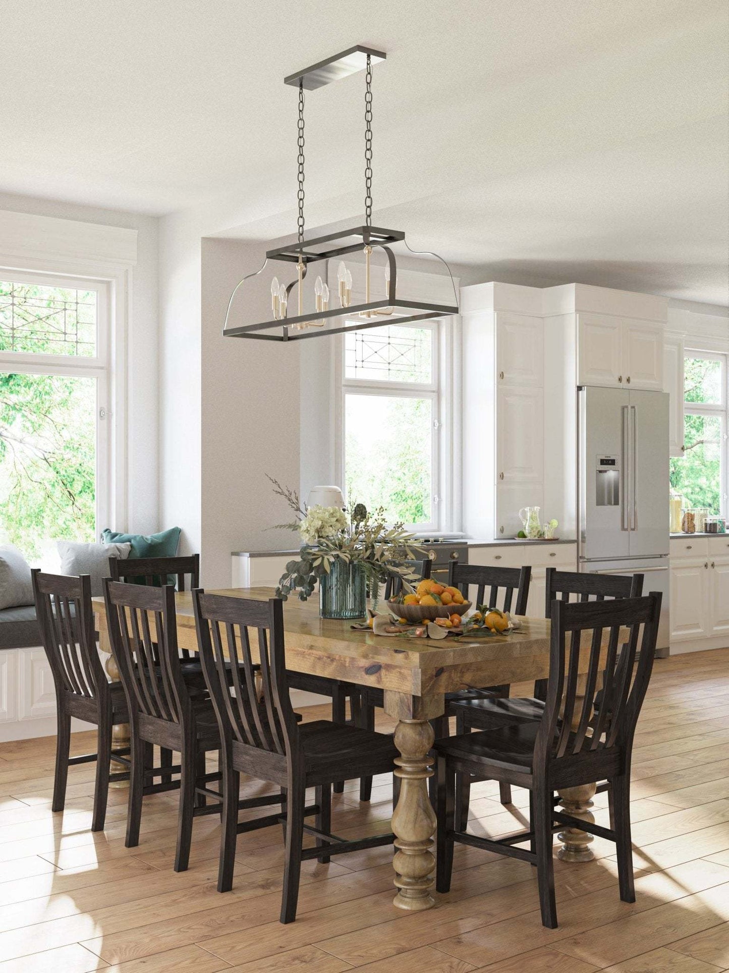 Serene Solid Wood Dining Table