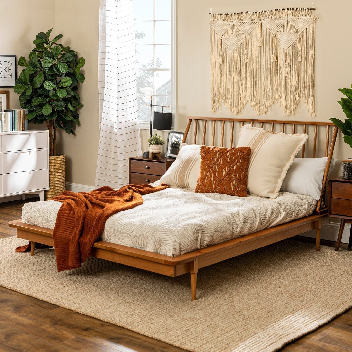 Harmony Solid Wood Queen Bed