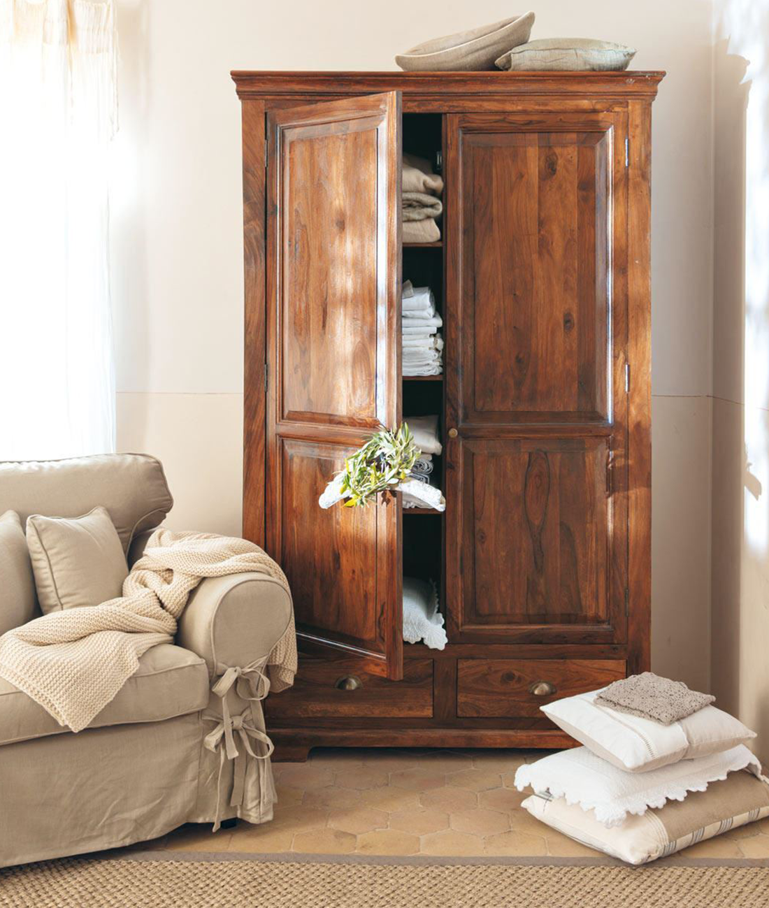 Ambience Solid Wood Wardrobe