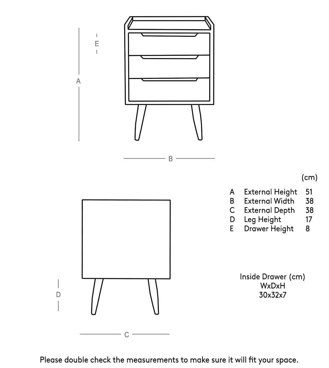 Craftsman Solid Wood Bed Side