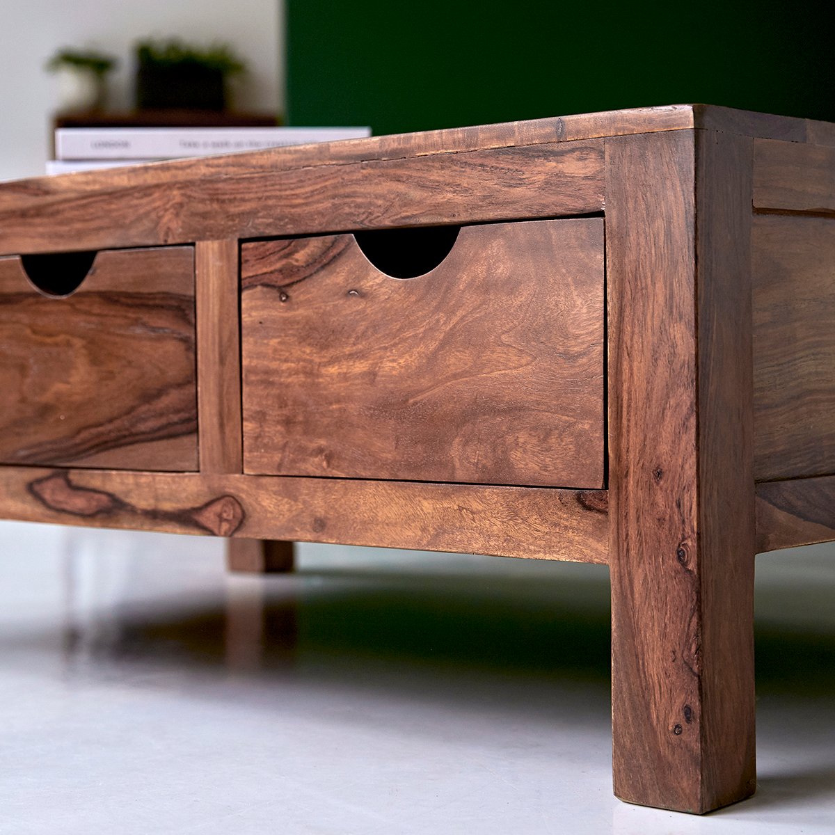 Radiant Coffee Table With Six Drawers